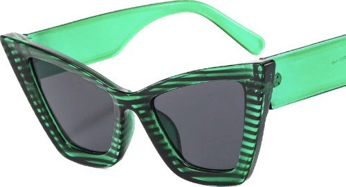 Catty Glare sólbrillurnar Grønar